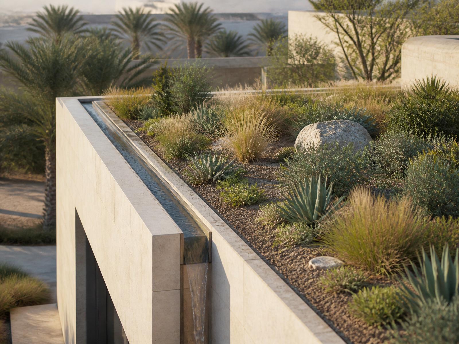 Native drought-tolerant green roof